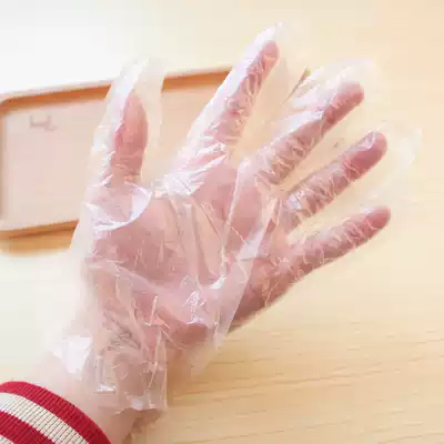 Disposable gloves Food grade pE new material film transparent thickened plastic gloves