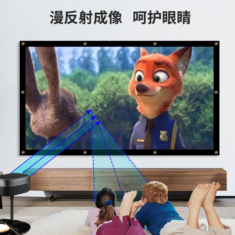 家庭影院还是专业放映?定做户外折叠幕布,你值得拥有!40寸到500寸全尺寸解析-幕布-淘宝好物网