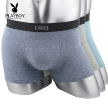 Playboy Mens Underwear Mens Boxer Viscose Thin Comfortable Breathable Youth Sexy Printed Shorts Pants