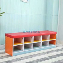 Childrens dance shoe cabinet locker baby room yoga studio soft bag can sit storage grid combination storage rack toys