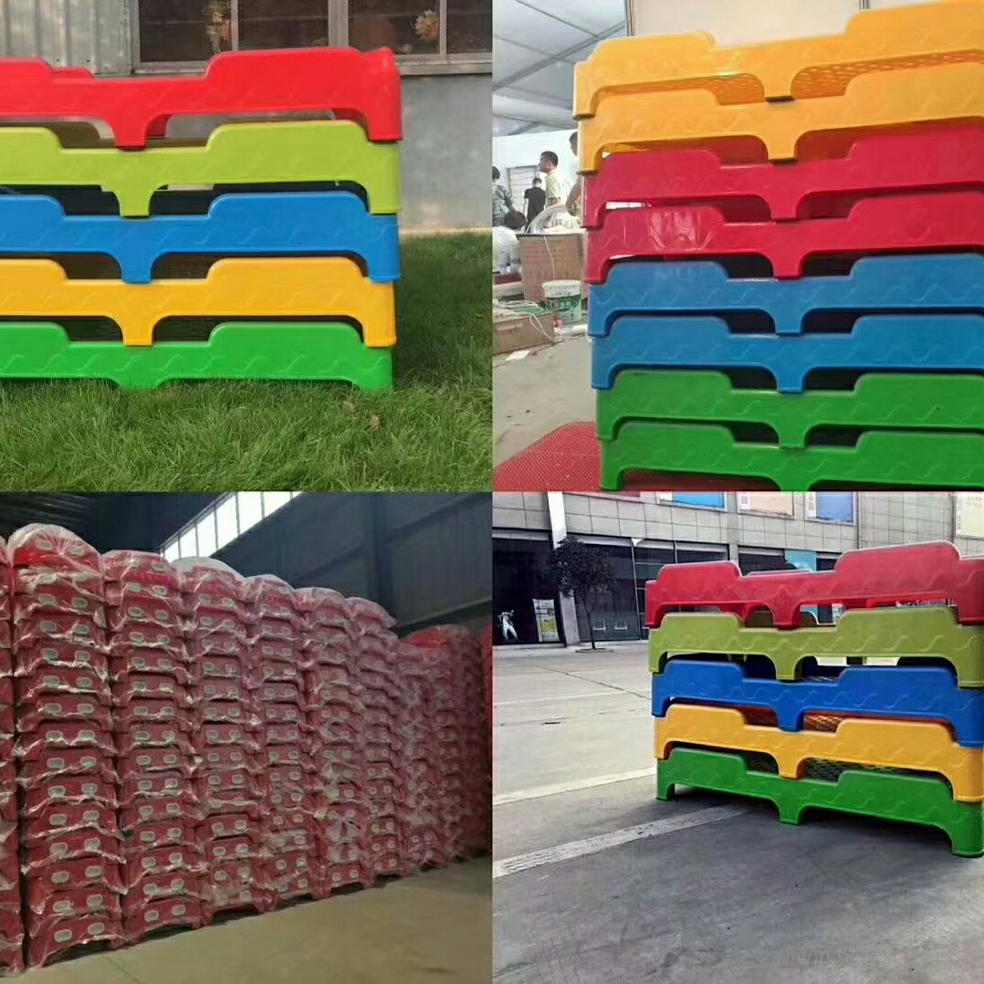 Direct selling kindergarten nursery bed children's plastic bed nap folding folding bed convenient management student bed special bed toys