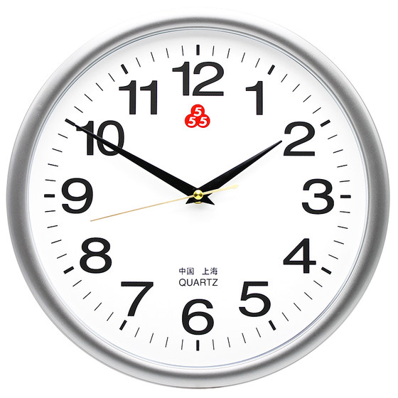 Shanghai Sanwu brand 555 clock wall clock living room wall wall home quartz clock simple and modern 2025 new style