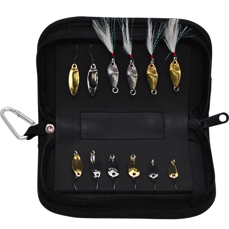 Cost-effective sequin horse mouth set sequin bag horse mouth trout sequins 12 lure set