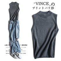 womens sleeveless inner knitted vest new summer 2022 Korean style fashion slim fit outerwear beauty back bottoming shirt top