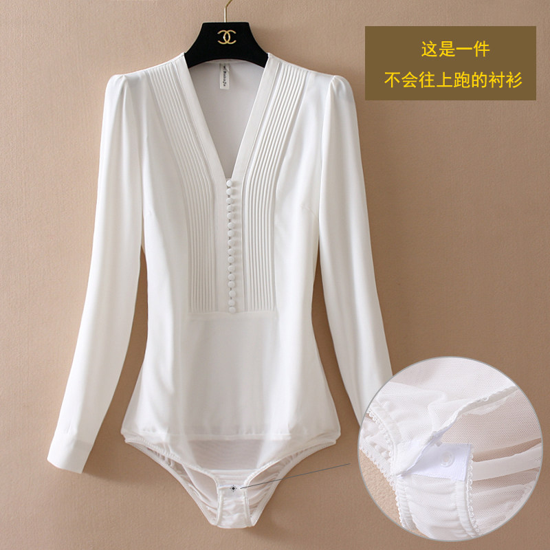 Pure Color OL Careers High-end Snowspun Shirts Women 2022 Spring Autumn New Fashion 100 Hitch Body Long Sleeves Swarm Shirt