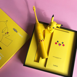 Apiyoo Electric Toothbrush Pokémon Pikachu Jigglypuff Soft Bristle Sonic for Children and Adults, Unisex