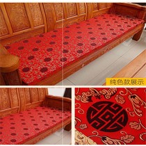  Can be customized to disassemble and wash solid wood mahogany non-slip Chinese cushion Sponge federal chair sofa cushion four seasons chair cushion three-person seat