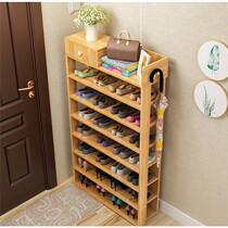  Shake sound hot search shoe rack multi-layer simple storage shoe cabinet Household space-saving simple storage rack door shoe rack