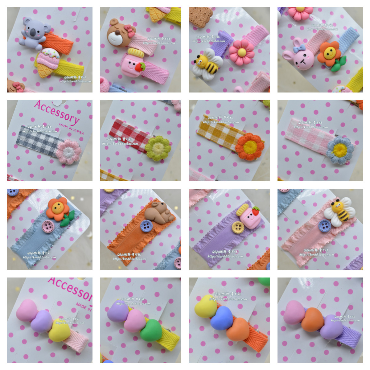 Chiumi South Korea Imported Children East Great Door Hair Accessories Girl Daughter Treasure Cartoon Hairpin Clip and Clip Sea Clip B2