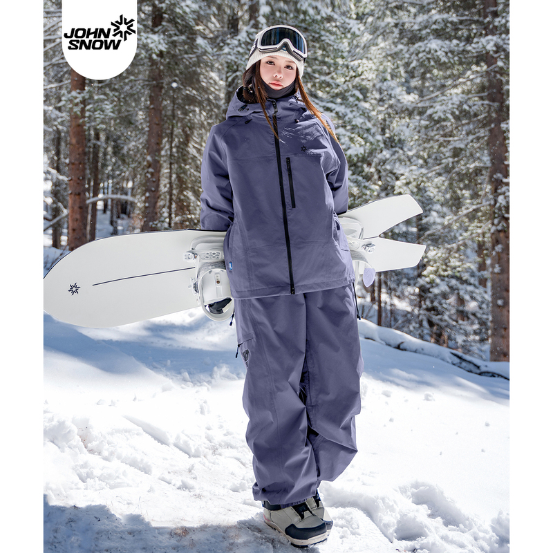 John Snow Ski Jacket for Women and Men, Single Board and Double Board, 3m Cotton, Warm, Professional Windproof and Waterproof Ski Suit Set John Snow Ski Jacket for Women and Men, Single Board and Double Board, 3m Cotton, Warm, Professional Windproof and Waterproof Ski Suit Set