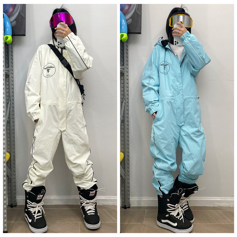 John snow ski suit female suit is a waterproof plug cotton heating panel double ski dress