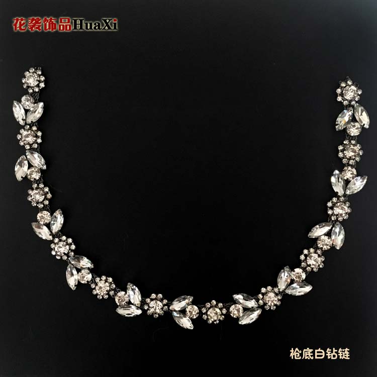 New collar hand-sewn drill strip multi-color multi-color multi-style collar chain waist chain clothing accessories accessories rhinestone chain DIY