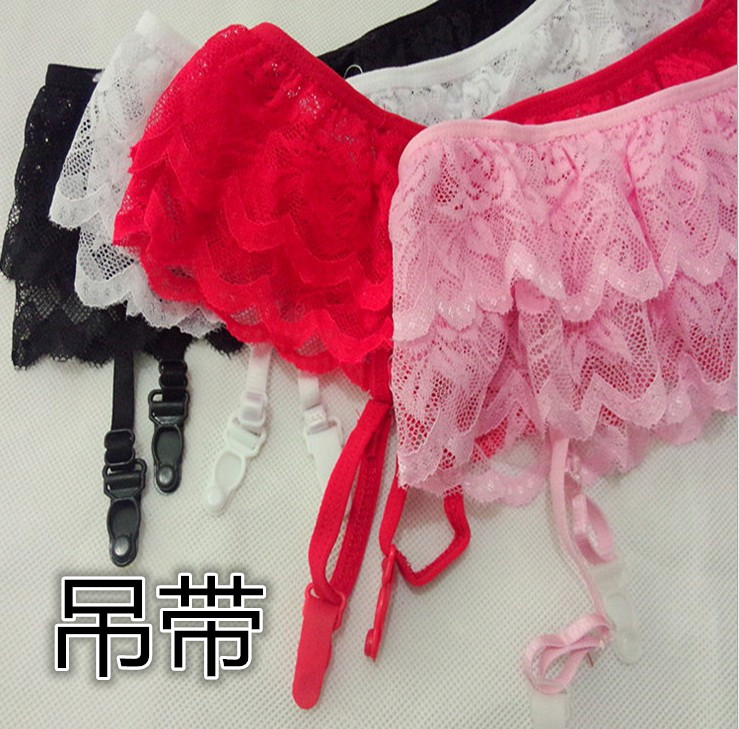 Châu Âu và Hoa Kỳ đồ lót gợi cảm phù hợp với nữ sling dài ống lụa đen vớ ren garter qua đầu gối vớ nữ gợi cảm tất chân