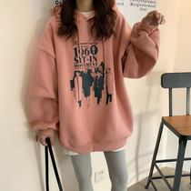 European Station Fall Thin Clothing womens Lianhood loose Lazy Breeze Korean version of the Long sleeves Students blouse