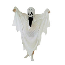 Halloween child male COS eerie skull black death demon clothes White funny ghost witch costume