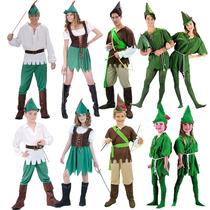 Halloween adult female cosplay Wizard of Oz elf clothes Children male Robin Hood Peter Pan stage outfit