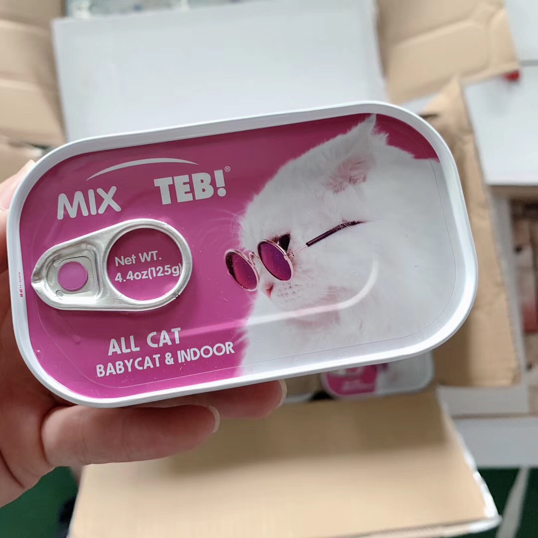 Tonbe cat canned six kinds of fish nine kinds of meat canned into kitten wet food canned nutrition staple food can 125g