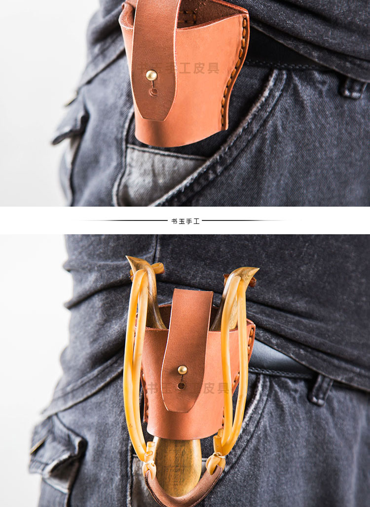 Túi đựng súng cao su bằng thép không gỉ Đa chức năng Bao da đựng túi đeo tay handmade không có biến dạng túi thể thao ngoài trời túi đeo hông du lịch