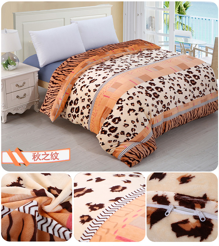 San hô nhung flannel quilt đơn mảnh mùa thu và mùa đông 1,5 m 1,8x2.0 m Falai nhung quilt sinh viên ký túc xá đơn 	chăn phao siêu ấm	