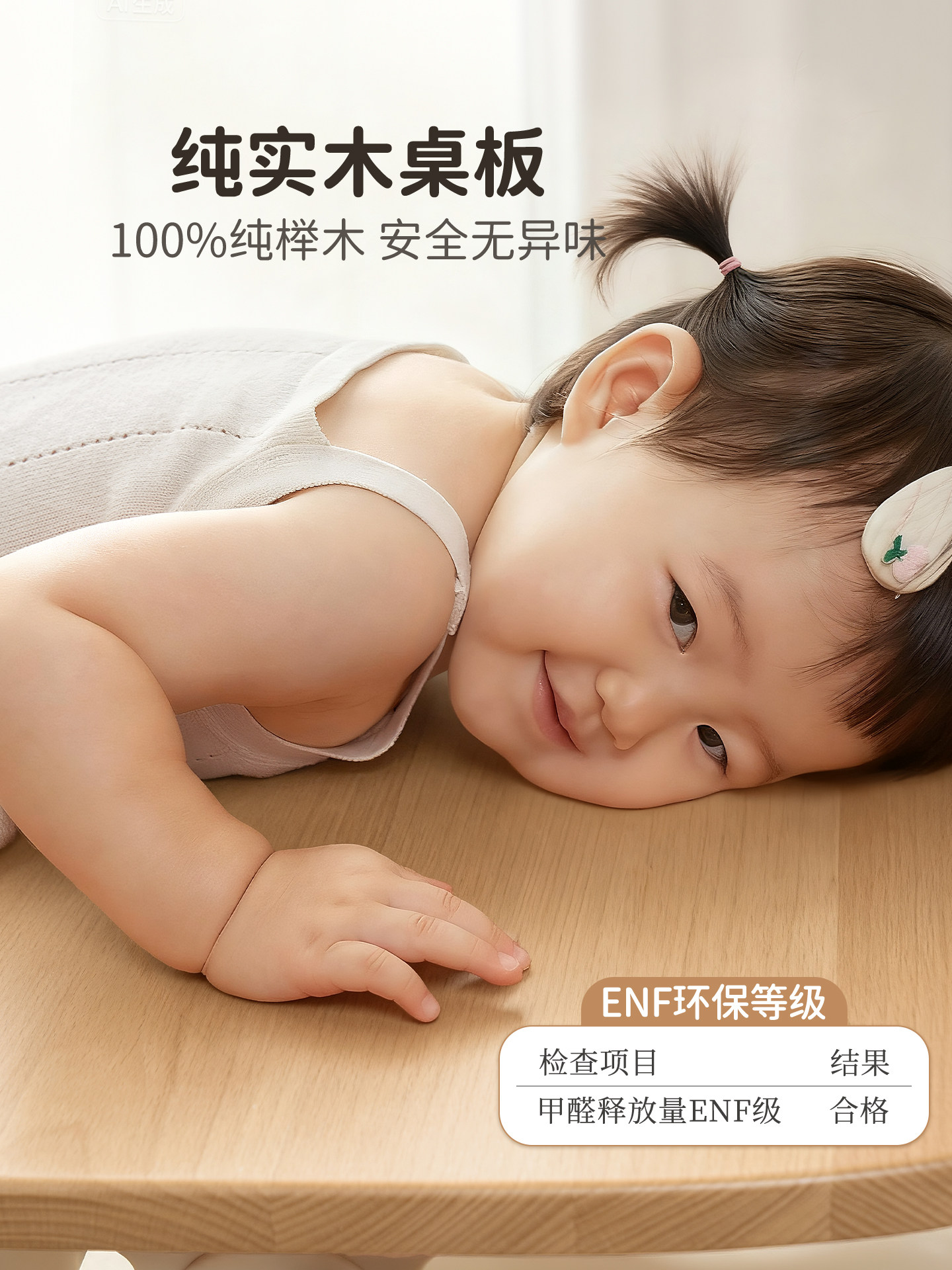 Saijing R3 Solid Wood Peanut Table Foldable Reading Stand Children's Study Table Multifunctional Baby Desk Small Table Small Apartment Baby Reading Stand Adjustable Toy Table Toddler Picture Book Reading Stand