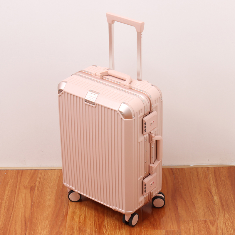 RSEMNIA Suitcase Women Ins New Leather Case Lalever Box Men Universal Wheels Small 20 Inch 24 Password Suitcase