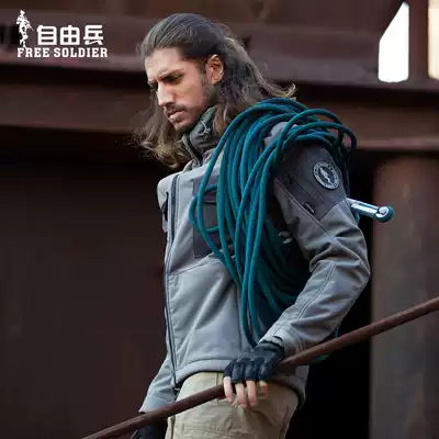 Freedom Ranger outdoor tactical soft shell charge fleece warm military fan jacket men's autumn and winter windproof wear-resistant