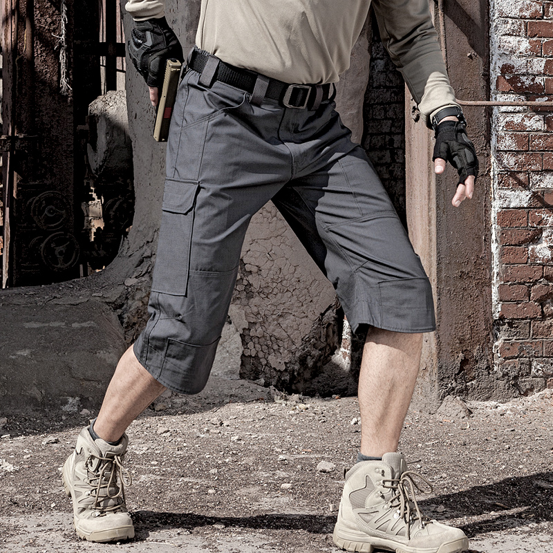 Free Soldier Knife Frontal Summer Tactical Shorts Male Tide Flow Velocity Dry Breathable movement Seven Pants Loose Casual Wear Pants-Taobao