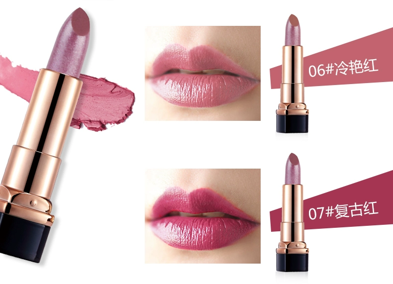 Styre Pumpkin Color Matte Lipstick Son môi Giữ ẩm lâu dài Không đánh dấu Water Shine Không dính Cup Aunt Color Bean Paste Color - Son môi