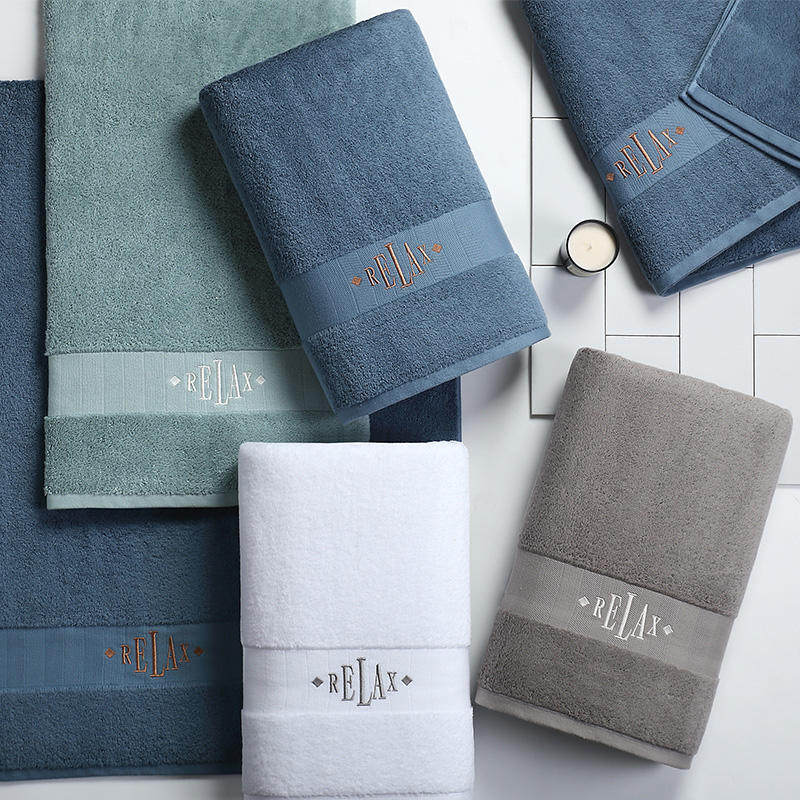 Hilton five-star hotel thickened and enlarged bath towels for adults and men at home all-cotton absorbent water quick-drying bath towels