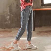Bala Bala Girls Spring Autumn Season Jeans Foreign Air Korean Version Spring Dress New Childrens Loose Leisure Tide