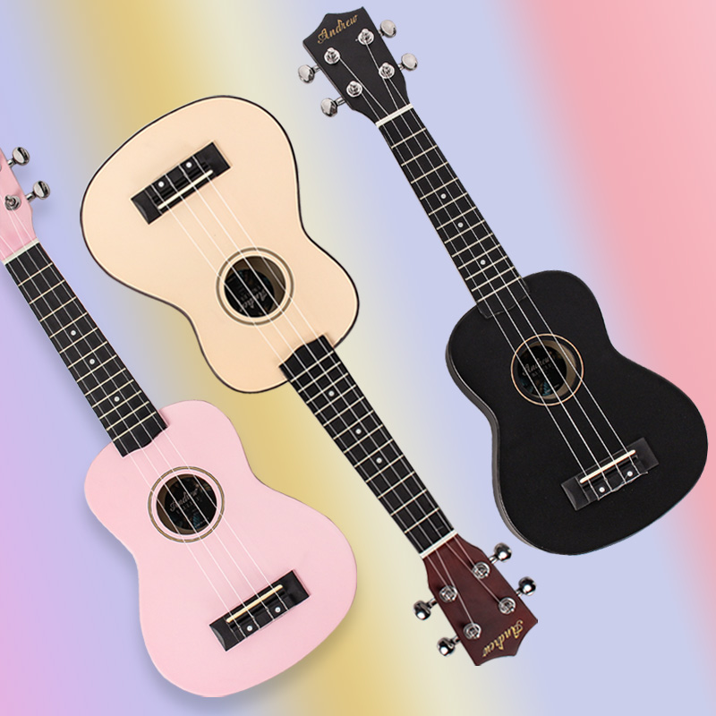 Andrew Beginner Professional Ukulele Children Girls Boys Introductory Little Guitar Ukrili Carbon Fiber
