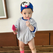 Ins Korea Summer Baby Triangle Harvest cute tennis red bag farted Korean version of male and female baby thin climb Climbing Tide