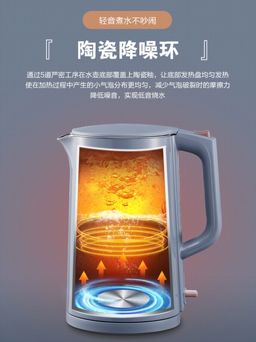 Вместительный и большой заварочный чайник из нержавеющей стали для домашнего использования, нержавеющая сталь AISI 304