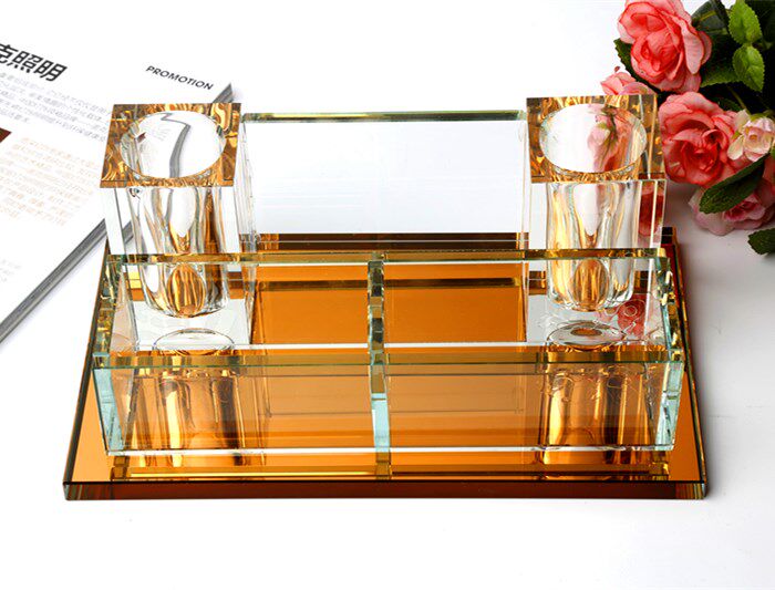 Crystal microphone stand ktv microphone seat imidazole microphone crystal seat desktop wireless multi-functional multi-color hotel use