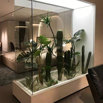 Simulation green planting shop window building decoration Longblood tree Cactus Plant Bonsai Indoor Minimalist Style Matching Pendulum