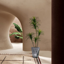 Eurospace simulation green plant decoration Millennium iron tree Silence Style Brief Decoration Indoor Living Room Bionic Plant