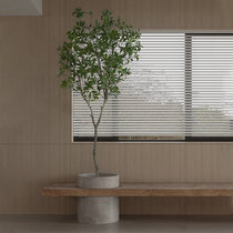 Simulation green planting decoration horse drunk wood bonsai paired with hanging bell household indoor floor swinging piece false tree Nordic wind plant