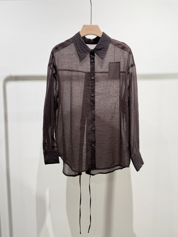 Bense Special Store 2026 Autumn New Back-Tie Shirt G4057A01