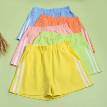 2021 new foreign girl sports shorts summer cotton middle and big children wear hot pants beach pants thin tide