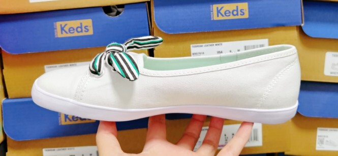 Keds Slip-On Shallow Canvas White Shoes, Available in Black and White