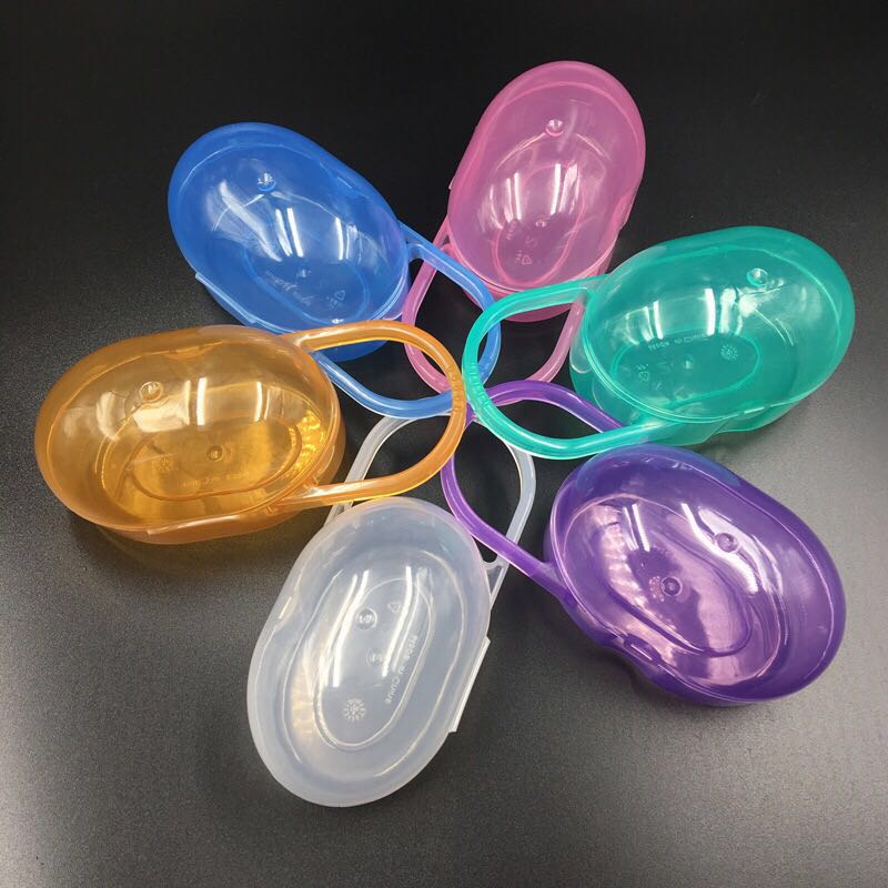 New ellipsoidal PP single appeasement pacifier box baby supplies containing box wide mouthmark packaging box-Taobao