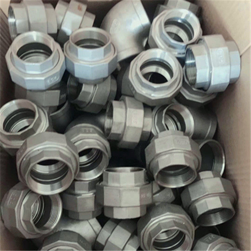 304 stainless steel water heating fitting internal tooth is made by Ren alive knots silk buckle oil Ren double internal thread live water pipe joint