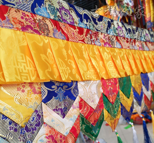 Curtain Buddha Hall Curtain Hanging Curtain Tablecloth Wall Circumference Ethnic Fabric Jewelry Decoration Handmade Ceiling