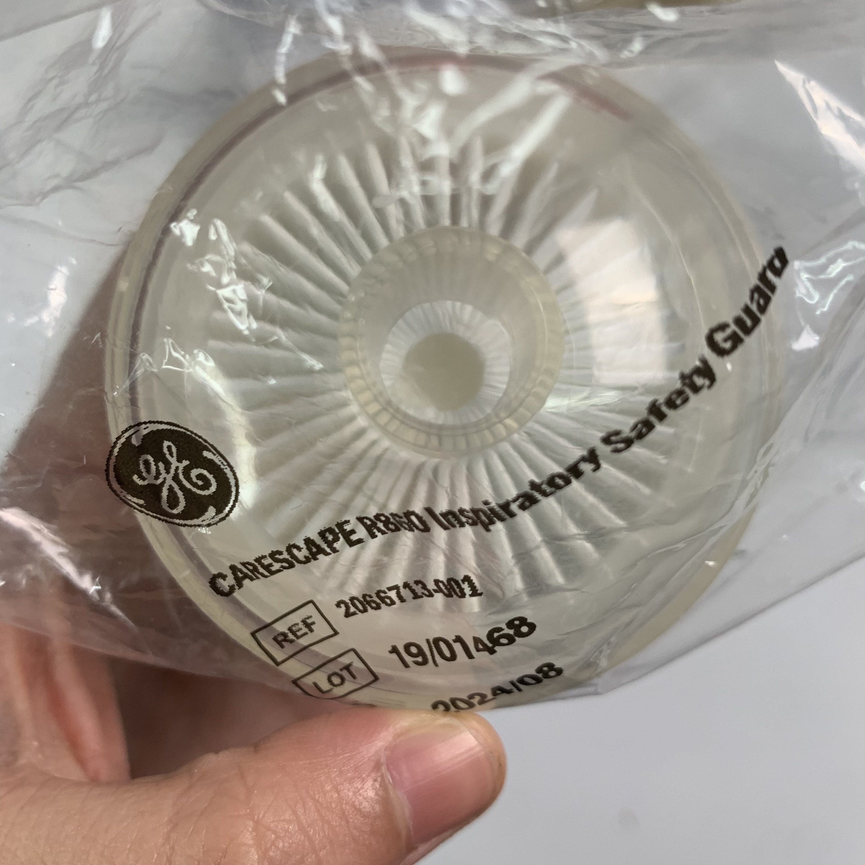 GE R860呼吸机吸入端吸气细菌过滤器 BCG 订货号2066713-001