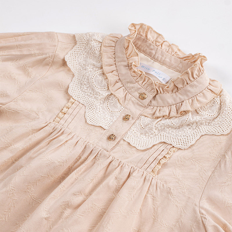 (Swept Stars) withpuji Original design pure cotton jacquard shirt generate color half sleeve lo Nehitch