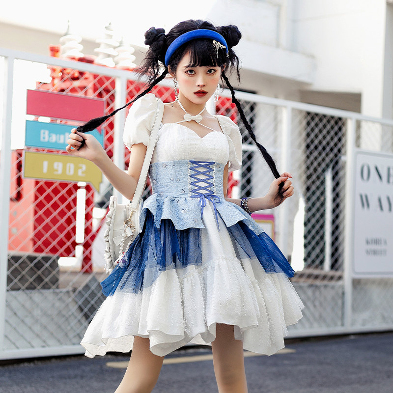 (Potassium Ion Op) WP Original design Bubble Cuff Removable Chest Cushion Color Weave Relief Jacquard Waist Seal Fashion Light Lo