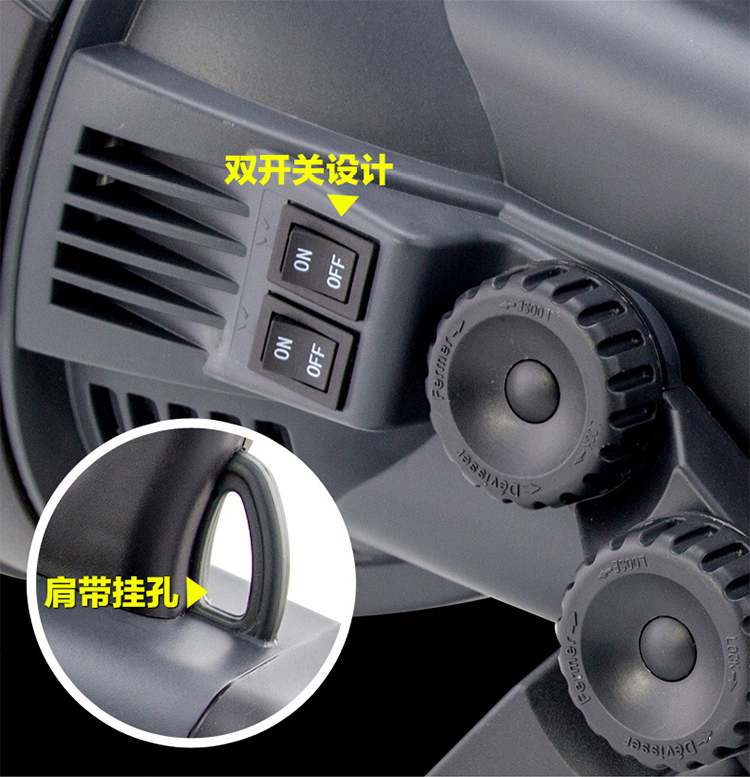 Đèn rọi tầm xa Zu Ke đèn LED đa chức năng có thể sạc lại Đèn pin lớn 30W chiếu sáng ngoài trời công suất cao đèn pin sạc usb