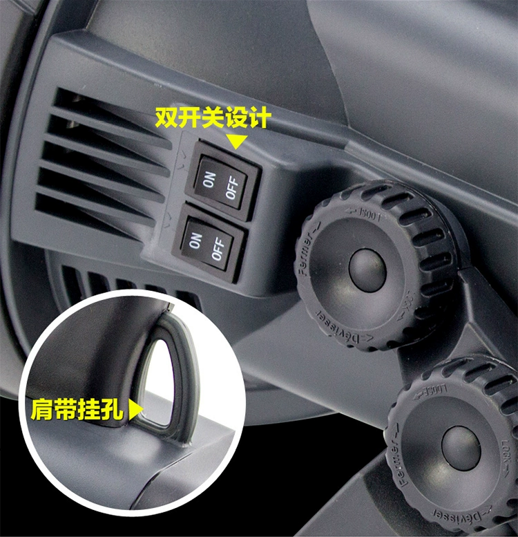 Đèn rọi tầm xa Zu Ke đèn LED đa chức năng có thể sạc lại Đèn pin lớn 30W chiếu sáng ngoài trời công suất cao đèn pin siêu sáng xiaomi