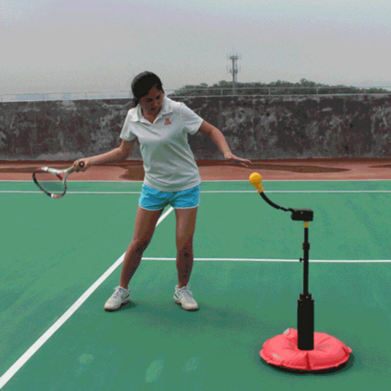 Spoas S403 backhand tennis trainer single exerciser automatic serve ball machine pace teaching