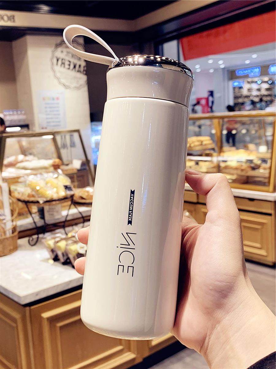 Japanese ZD Jane Yoo Men's Stainless Steel Insulated Cups Office Little Fresher Portable Water Glass Student Cups